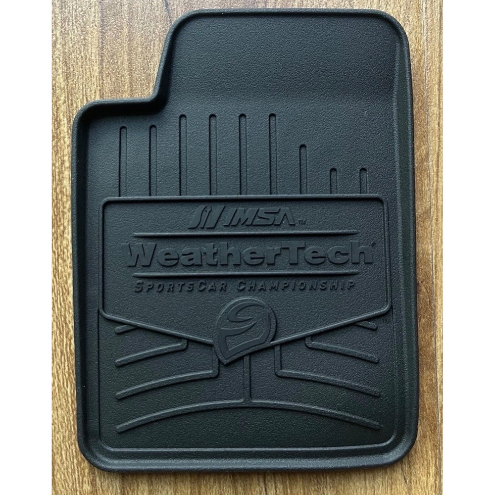 IMSA WeatherTech Sportscar Championship NonSlip Rubber Coaster Mats Black 4 pack